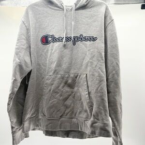 Men’s Champion Gray Sweatshirt Classic Athletic Wear Size XL Pre-Owned